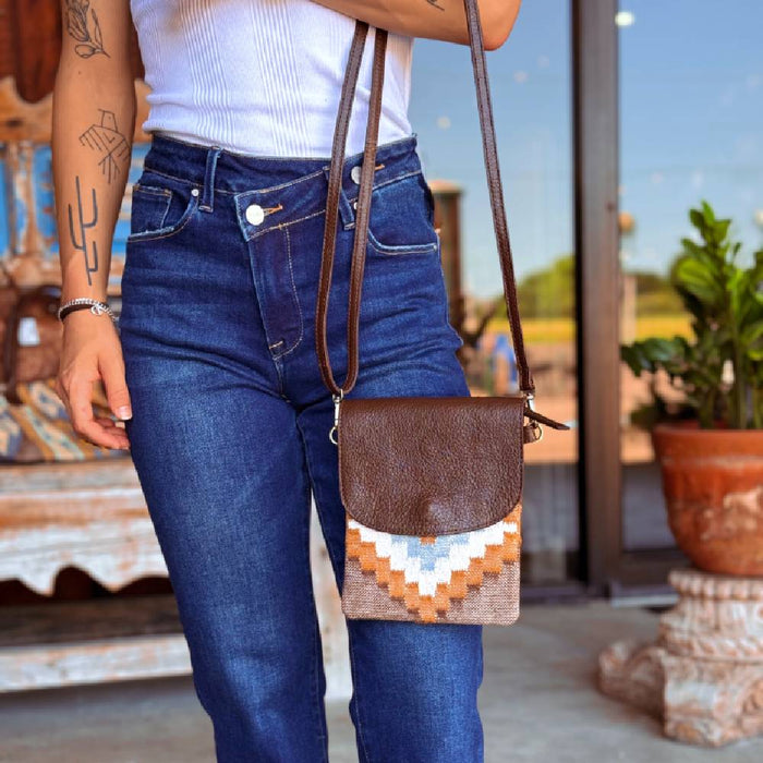 Scout Leather Co. Delilah Aztec Woven & Leather Crossbody WOMEN - Accessories - Handbags - Crossbody bags Scout Leather Goods   