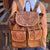 Scout Leather Co, Ada Tooled Two Pocket Backpack - Tan ACCESSORIES - Luggage & Travel - Backpacks & Belt Bags Scout Leather Goods   