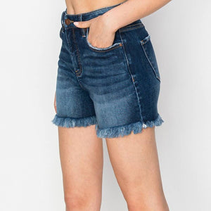 Risen High Rise Tummy Control Denim Shorts WOMEN - Clothing - Shorts Risen Jeans   