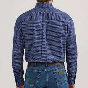 Wrangler Men's George Strait Diamond Print Shirt MEN - Clothing - Shirts - Long Sleeve Shirts Wrangler   