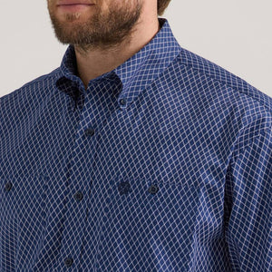 Wrangler Men's George Strait Diamond Print Shirt MEN - Clothing - Shirts - Long Sleeve Shirts Wrangler   