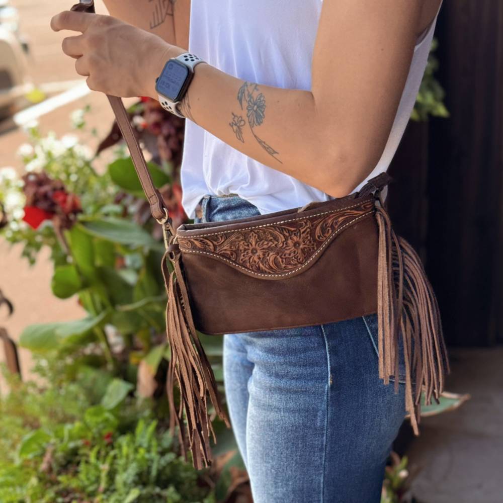 Scout Leather Co. Jolene Fringed Crossbody Purse WOMEN - Accessories - Handbags - Crossbody bags Scout Leather Goods   