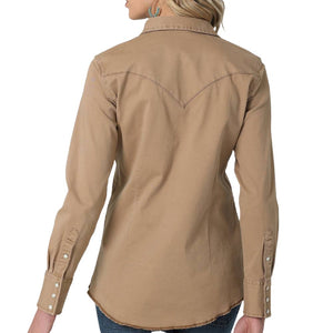 Wrangler Women's Pearl Snap Shirt WOMEN - Clothing - Tops - Long Sleeved Wrangler   