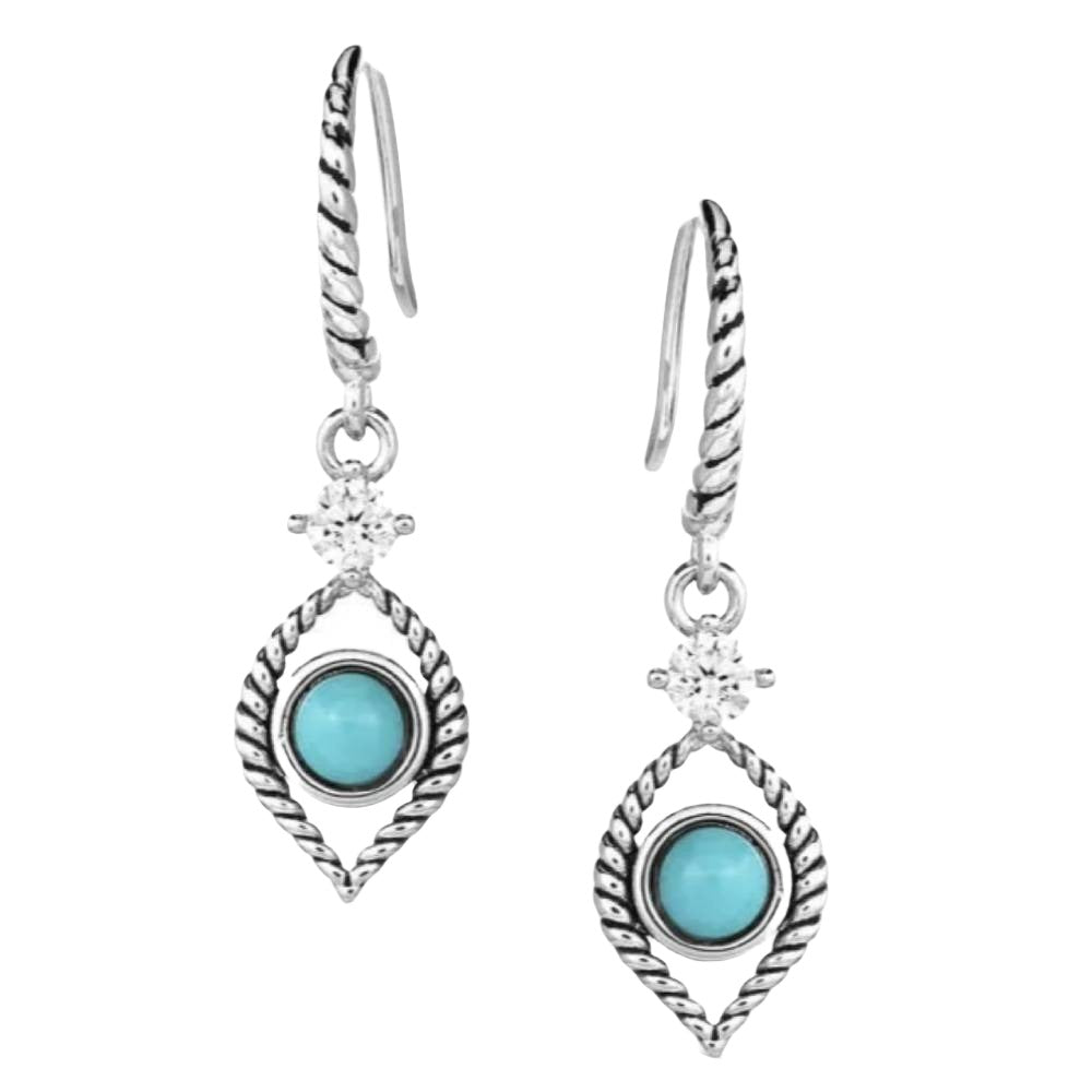 Montana Silversmiths Ideal Brilliance Turquoise Crystal Earrings WOMEN - Accessories - Jewelry - Earrings Montana Silversmiths   