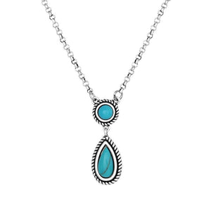 Montana Silversmiths Tranquil Waters Turquoise Necklace WOMEN - Accessories - Jewelry - Necklaces Montana Silversmiths   