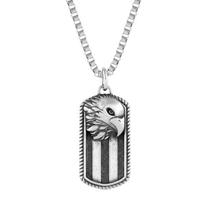 Montana Silversmiths Patriotic Strength Dog Tag Necklace MEN - Accessories - Jewelry & Cuff Links Montana Silversmiths   