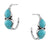 Montana Silversmiths Mirrored Turquoise Hoop Earrings WOMEN - Accessories - Jewelry - Earrings Montana Silversmiths   