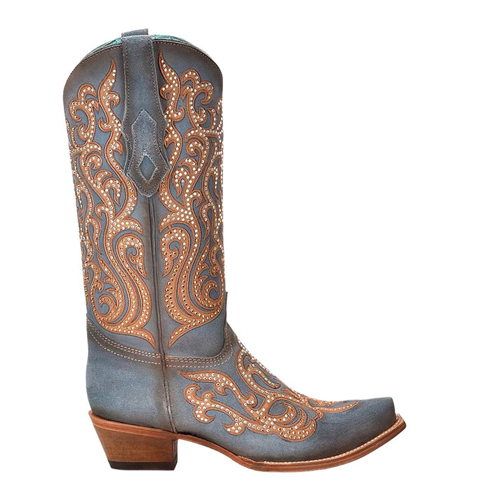 * Corral Crystal Blue Cowboy Boot - FINAL SALE WOMEN - Footwear - Boots - Western Boots Corral Boots