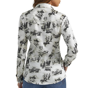 Wrangler Women's Bucking Cowboy Shirt WOMEN - Clothing - Tops - Long Sleeved Wrangler   