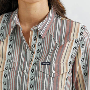 Wrangler Women's Retro Strip Shirt WOMEN - Clothing - Tops - Long Sleeved Wrangler   