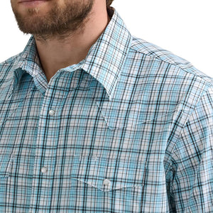 Wrangler Men's Wrinkle Resistant Plaid Shirt - FINAL SALE MEN - Clothing - Shirts - Long Sleeve Shirts Wrangler   