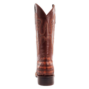 R.Watson Men's Cognac Caiman Tail - FINAL SALE MEN - Footwear - Exotic Western Boots R Watson   