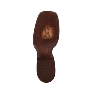 R.Watson Men's Cognac Caiman Tail - FINAL SALE MEN - Footwear - Exotic Western Boots R Watson   