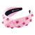 Light Pink w/Hot Pink Crystal Heart Headband WOMEN - Accessories - Hair Accessories Brianna Cannon   