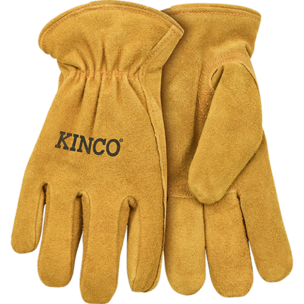 Kinco Kid's Lined Premium Suede Cowhide Driver For the Rancher - Gloves Kinco Kid's Medium  