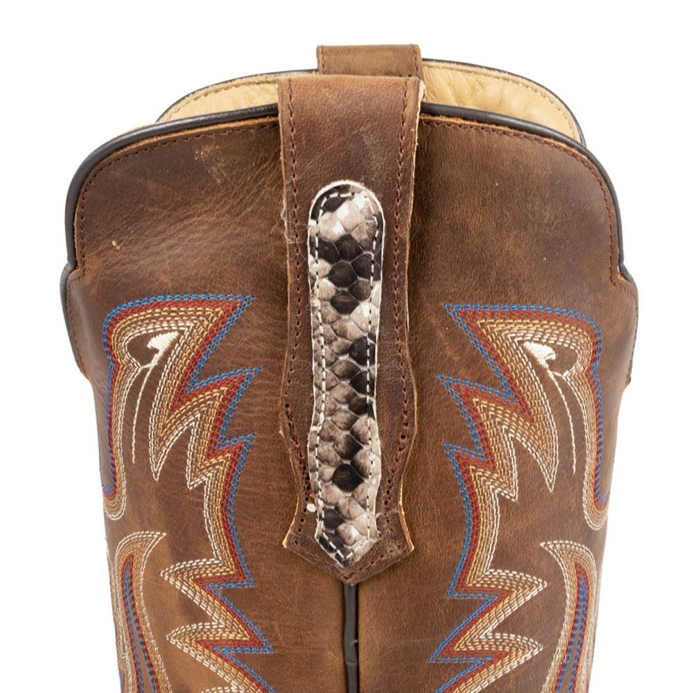R. Watson Men's Natural Python Boots - FINAL SALE