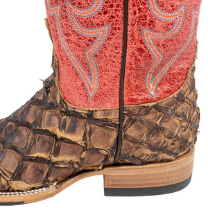 Macie Bean Cigar Matte Big Bass Boot WOMEN - Footwear - Boots - Exotic Boots Macie Bean   