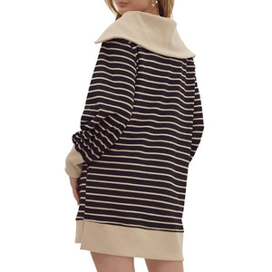 Striped Mini Dress WOMEN - Clothing - Dresses Entro   