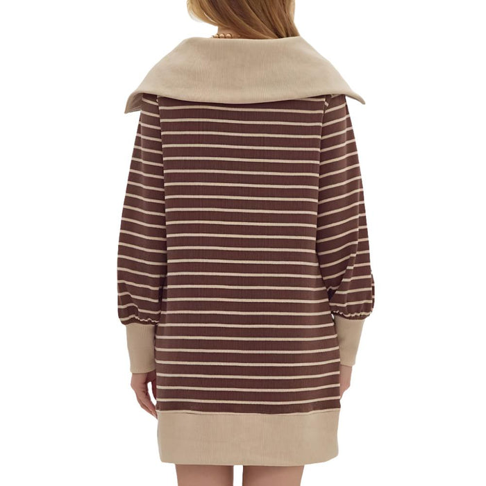 * Striped Mini Dress - FINAL SALE WOMEN - Clothing - Dresses Entro