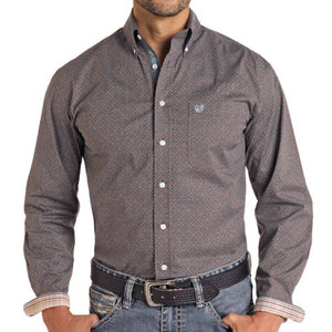 Panhandle Men's Geo Print Shirt MEN - Clothing - Shirts - Long Sleeve Shirts Panhandle   