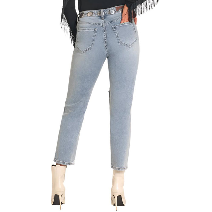 Rock & Roll Denim Women's Studded Cropped Jeans - FINAL SALE WOMEN - Clothing - Jeans Panhandle