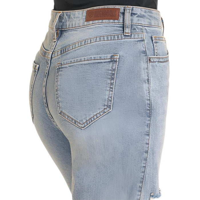 Rock & Roll Denim Women's Studded Cropped Jeans - FINAL SALE WOMEN - Clothing - Jeans Panhandle