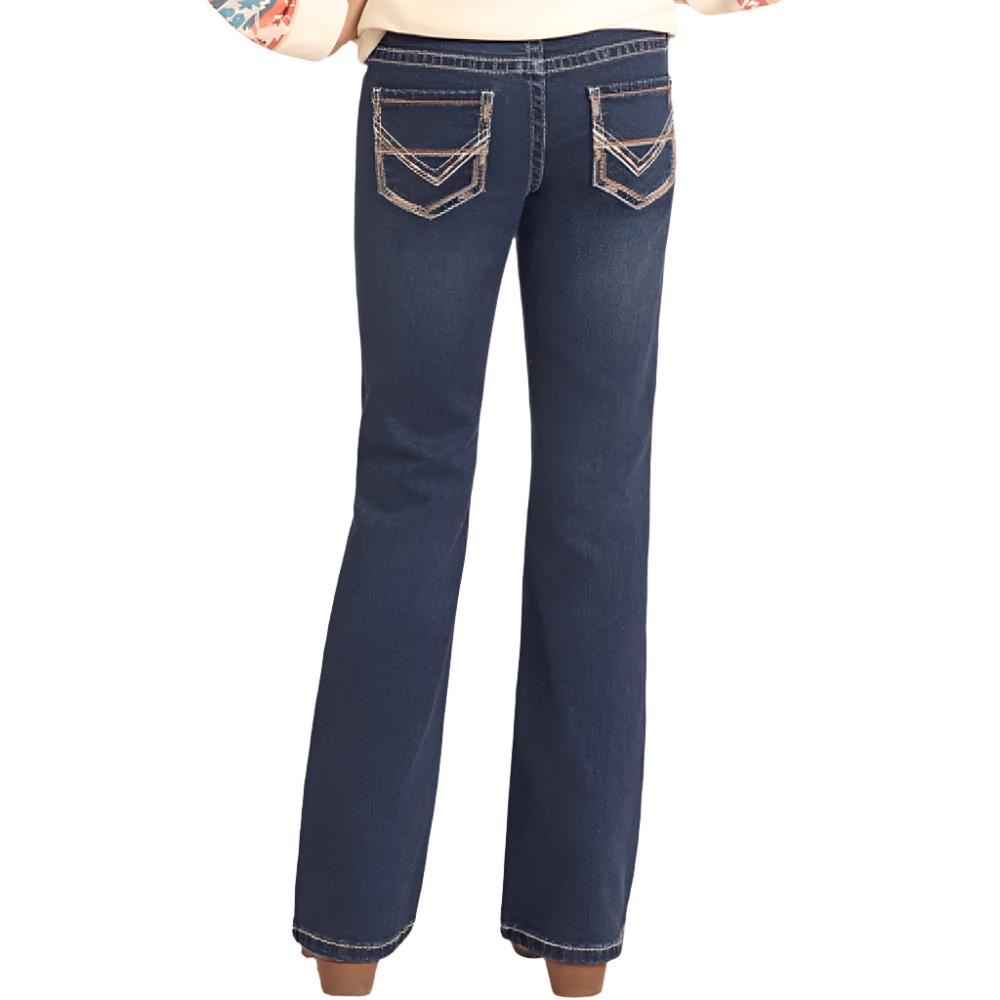 Rock & Roll Denim Girl's Pearl Stitch Bootcut Jeans - FINAL SALE KIDS - Girls - Clothing - Jeans Panhandle