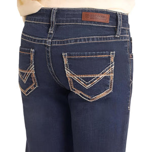 Rock & Roll Denim Girl's Pearl Stitch Bootcut Jeans - FINAL SALE KIDS - Girls - Clothing - Jeans Panhandle