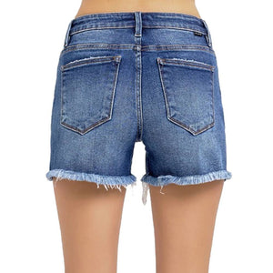 Risen Tummy Control Denim Shorts WOMEN - Clothing - Shorts Risen Jeans   