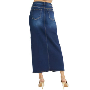 Risen High Rise Crossover Maxi Skirt WOMEN - Clothing - Skirts Risen Jeans   