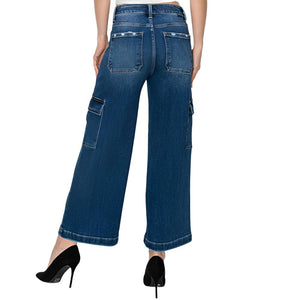 Risen High Rise Cropped Cargo Jeans WOMEN - Clothing - Jeans Risen Jeans   