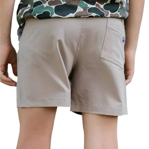 Burlebo Boy's Everyday Short- Cobblestone Khaki KIDS - Boys - Clothing - Shorts Burlebo   