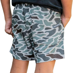 Burlebo Boy's Everyday Shorts - Retro Duck Camo