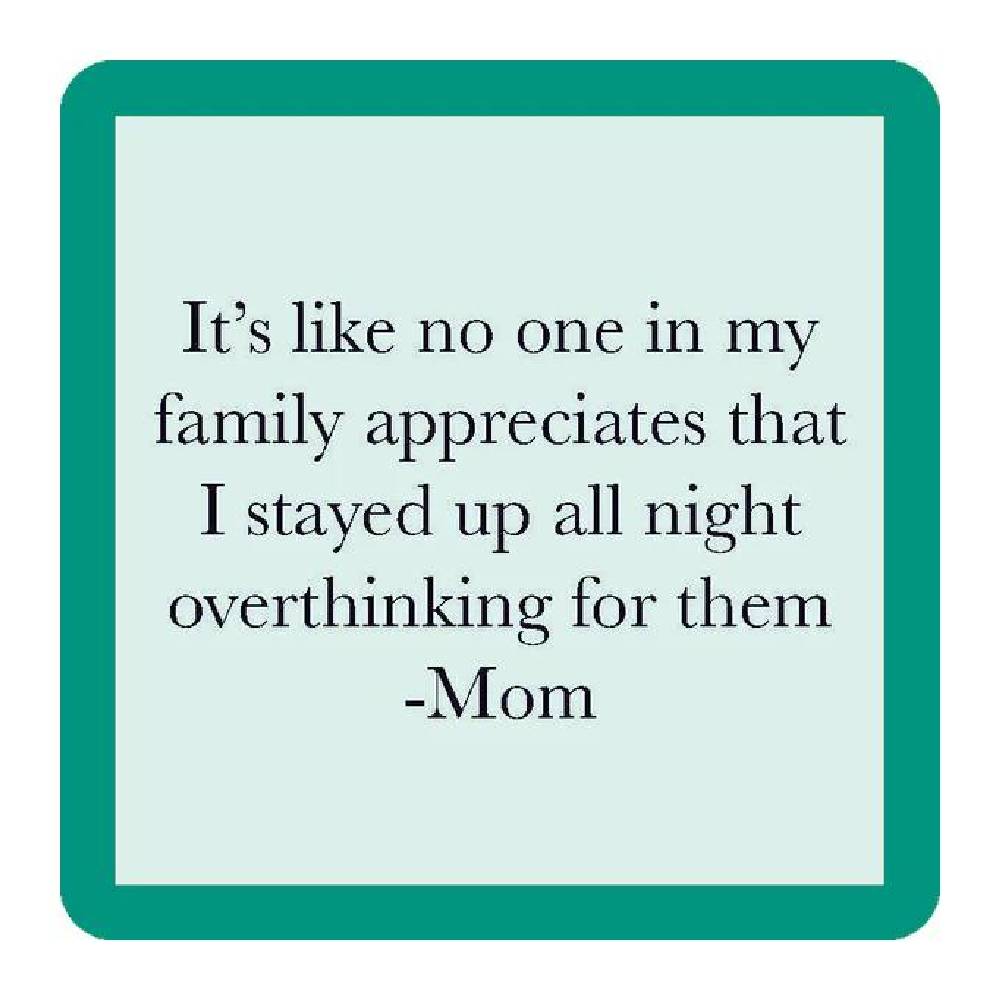 Overthink Mom Coaster HOME & GIFTS - Home Decor - Decorative Accents Drinks On Me   