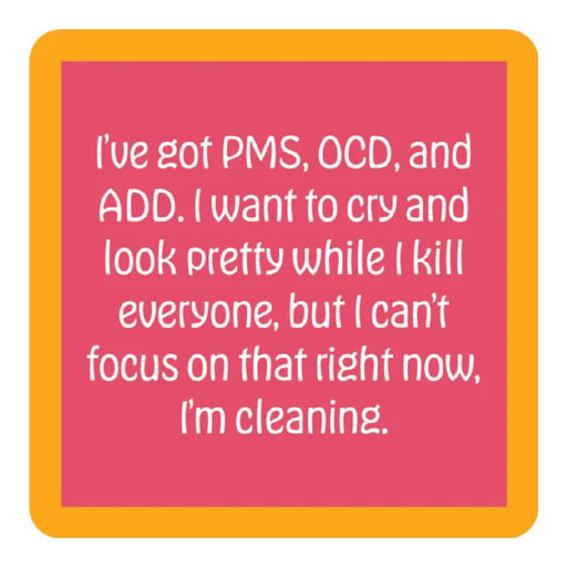 PMS OCD Coaster HOME & GIFTS - Gifts Drinks On Me   