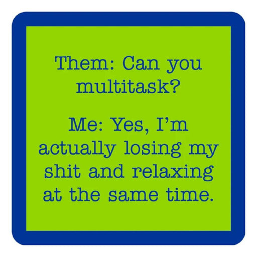 Multitask Coaster HOME & GIFTS - Gifts Drinks On Me   