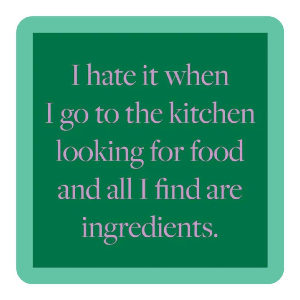 Ingredients Coaster HOME & GIFTS - Gifts Drinks On Me   