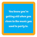 Clean To Music Coaster HOME & GIFTS - Gifts Drinks On Me   