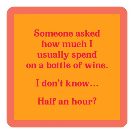 Half Hour Coaster HOME & GIFTS - Gifts Drinks On Me   