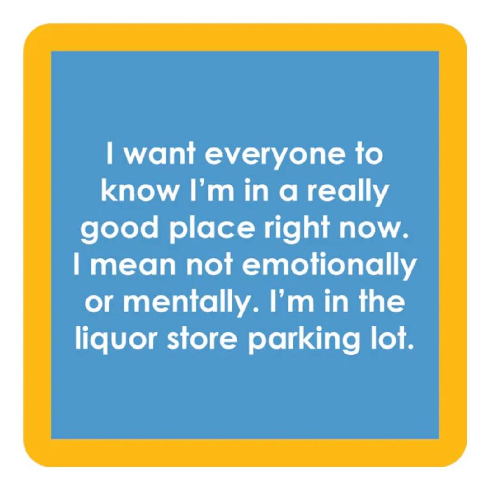 Good Place Coaster HOME & GIFTS - Gifts Drinks On Me   