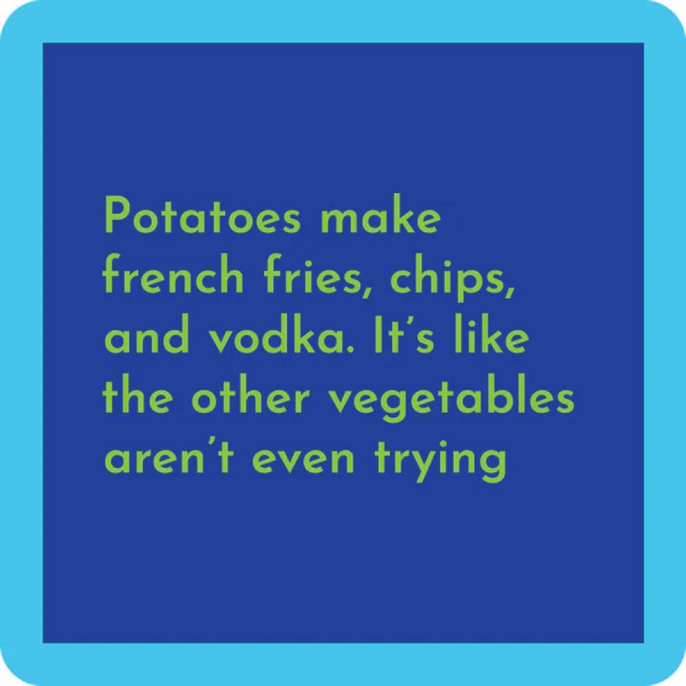 Potatoes Coaster HOME & GIFTS - Gifts Drinks On Me   