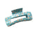 Shiny Acetate Floral Hair Clip - Blue