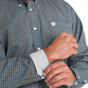 Cinch Men's Diamond Geo Print Shirt MEN - Clothing - Shirts - Long Sleeve Shirts Cinch   