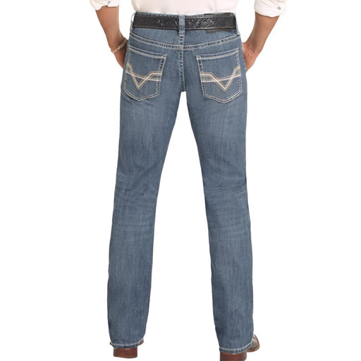 Rock & Roll Denim Men's Revolver Two Tone Straight Boot Jeans - FINAL SALE MEN - Clothing - Jeans Panhandle