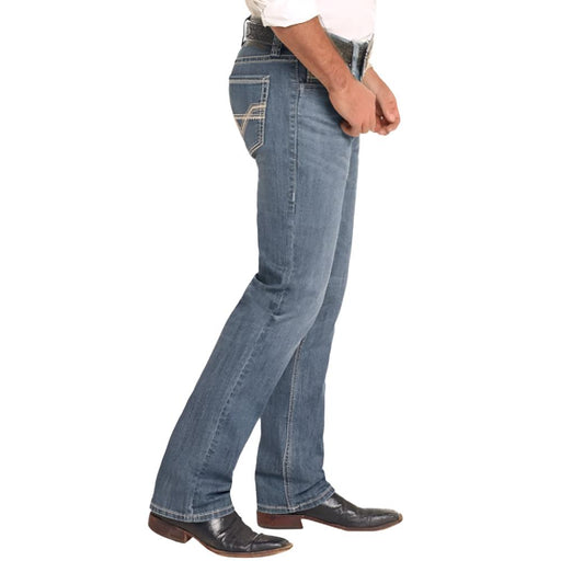 Rock & Roll Denim Men's Revolver Two Tone Straight Boot Jeans - FINAL SALE MEN - Clothing - Jeans Panhandle