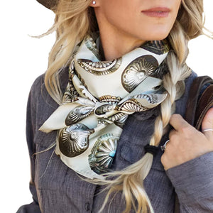 Fringe Scarves "Big Concho" Long Wild Rag ACCESSORIES - Additional Accessories - Wild Rags & Scarves Fringe Scarves   