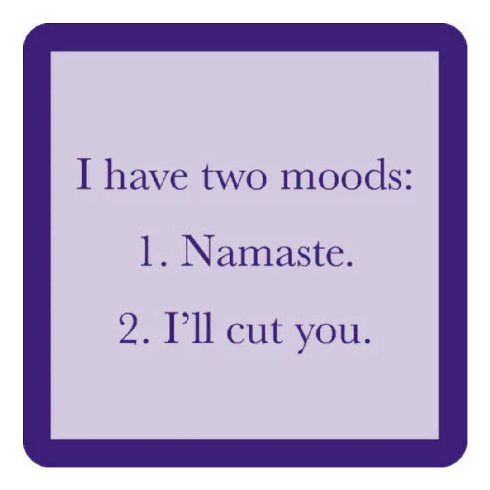 Two Moods Coaster HOME & GIFTS - Gifts Drinks On Me   