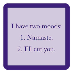 Two Moods Coaster HOME & GIFTS - Home Decor - Decorative Accents Drinks On Me   