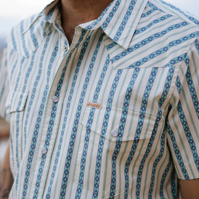 Sendero Provisions Men's Serape Pearl Snap Shirt - FINAL SALE MEN - Clothing - Shirts - Short Sleeve Sendero Provisions Co