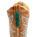 R. Watson Women's Nubuck Turquoise Caiman Cutter Toe Boot WOMEN - Footwear - Boots - Exotic Boots R Watson